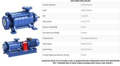 Sumak, SYT40/8E, 30Kw, 380V, Yatay Milli Kademeli, Uçtan emişli pompalar 2900 d/d