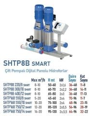 SUMAK, SHTP8B 400/12 SMART, 2x3, 380V, ÇİFT POMPALI DİJİTAL PANOLU HİDROFOR