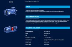 Sumak, SYT65/2, 4Kw, 380V, 1450 d/d, Yatay Milli Kademeli pompalar