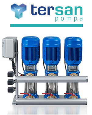 Tersan 3XTH 30-10 11kw 15hp 380v Üç Pompalı Paket Hidrofor