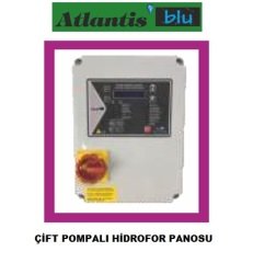 Atlantis KRS 2S1-10T  1-10 Hp  380V   Elektronik Kartlı Çift Pompalı Hidrofor Panosu