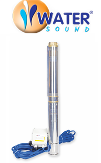 Water Sound 4SDM 6/9 2hp 220v 2\'\' Çıkışlı 30mt Kablolu + Panolu Paket Dalgıç Pompa