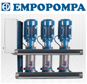 Empo EMH-34 3x6 T 15hp 380v Üç Pompalı Paket Hidrofor