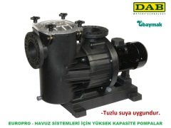 Dab EUROPRO 350 T  2.2kW  380V  Ön Filtreli Havuz Pompa-Havuz Sistemleri İçin Yüksek Kapasite Pompa-Tuzlu suya uygun