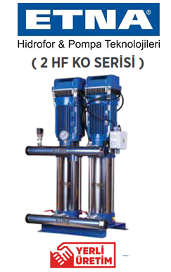 Etna 2 HF KO 10/7-30 4hp İki Pompalı Frekans Kontrollü Paket Hidrofor