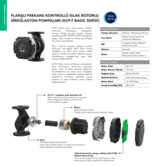 ETNA ECP BASIC 50-180F Frekanslı Sirkülasyon Pompası (DN50)