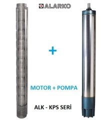 Alarko  6017/13 Kps  12.5Hp  6'' Paslanmaz Derin Kuyu Dalgıç Pompa (Motor+Pompa) ALK-KPS Serisi