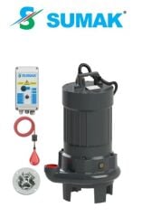 SUMAK SBRT 150/3-P 11kW 15HP ÖZEL PARÇALAYICI BIÇAKLI DALGIÇ POMPA