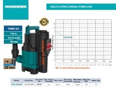 MOMENTUM PKS-400ZW 220V 400W GİZLİ FLATÖRLÜ DRENAJ POMPASI