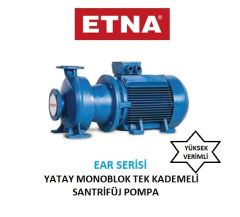 Etna EAR4 65-20/22  3Hp 380V  Pik Döküm Gövdeli  Yatay Monoblok Tek Kademeli Santrifüj Pompa (1450 d/dk-Trifaze)