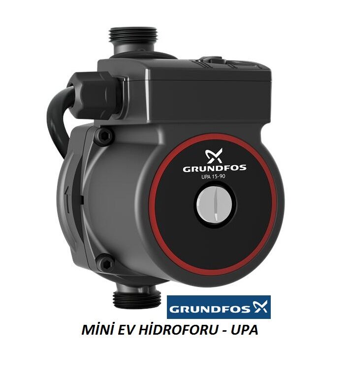 GRUNDFOS UPA 15-90 MİNİ EV HİDROFORU (GÜNEŞ ENERJİSİ SU BASINÇLANDIRMA POMPASI - SICAK SU RESİRKÜLASYONU) - 99538895