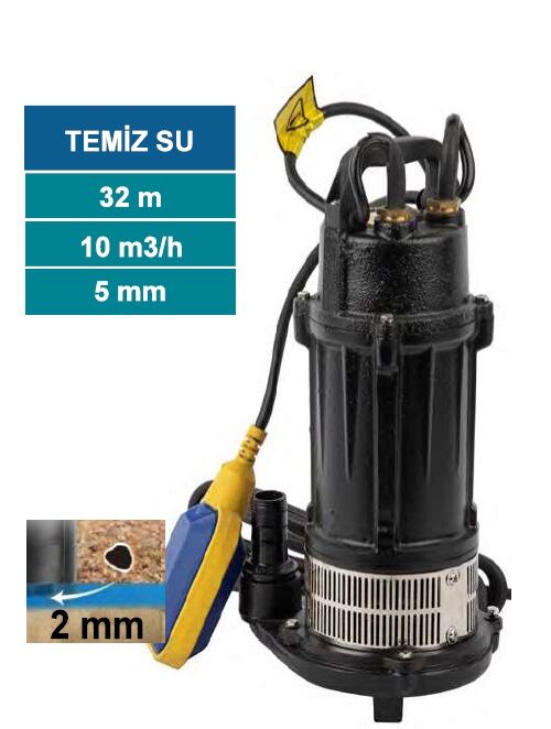 MOMENTUM PDX-1100F 220V 1.5 HP DÖKÜM GÖVDELİ KESON KUYU POMPASI