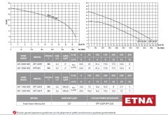 Etna EFP 22D  2.2kW 380V Döküm Gövdeli Açık Çarklı Foseptik Drenaj Dalgıç Pompa