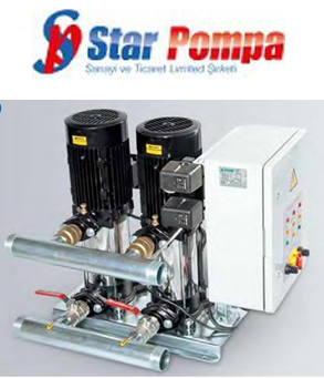STAR 2 SD 80/8 T 1.5hp 380v İki Pompalı Paket Hidrofor