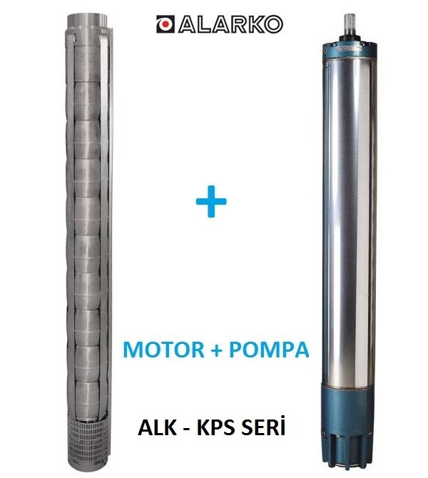 Alarko  8110/09 Kps  85Hp  8'' Paslanmaz Derin Kuyu Dalgıç Pompa (Motor+Pompa) ALK-KPS Serisi