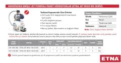 Etna JET İNOX 100-24WS  1Hp 220V Paslanmaz Çelik Gövdeli Kendinden Emişli Jet Pompalı Yatık Tanklı Paket Hidrofor - 24 Litre Değiştirilebilir Membranlı Tanklı