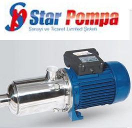 Star SPINOX 607 M 1.5hp 220v Full Paslanmaz Ceketli Fanlı Çok Kademeli Santrifüj Pompa