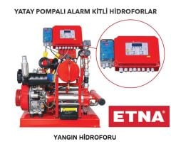 Etna Y2 KO 15/6-40+D10+KO 4/8 Paslanmaz Çelik Gövdeli 380V Yatay Pompalı Alarm Kitli Yangın Hidroforu (Dizel+Elektrikli+Jokey Pompalı) - Aisi 304