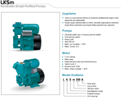 Leo LKSm 750A 1hp 220v Kendinden Emişli Preferikal Hidrofor