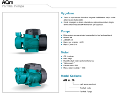 Leo AQm 37 0.5hp 220v Kendinden Emişli Preferikal Santrifüj Pompa