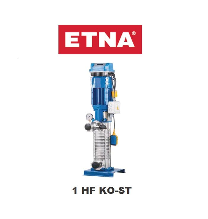 Etna 1HF KO-ST16/5-55  7.5Hp  Tek Pompalı Komple Paslanmaz Çelik Dik Milli Değişken Devirli Frekans Kontrollü Çok Kademeli Sessiz Hidrofor (Aisi 304)