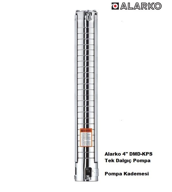 Alarko  4SP8/7     1.5Hp   4\'\' Paslanmaz Tek Dalgıç Pompa (Pompa Kademesi-KPS Serisi)