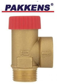 Pakkens 3 Bar 3/4''x3/4''  Erkek Dişli Emniyet Ventili