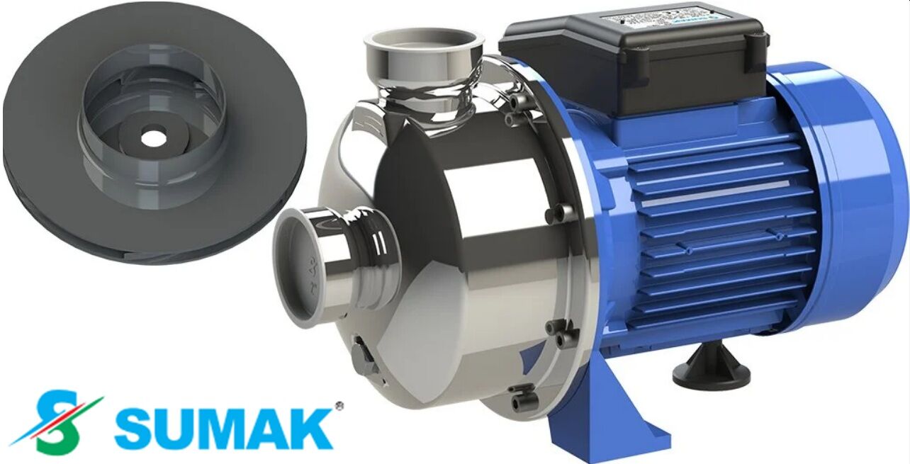 Sumak SMINOX/K-220/2 X 2.2Hp 220V Paslanmaz Santrifüj Pompa (AISI 316)