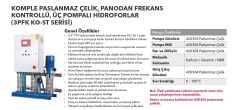 Etna 3PFK KO-ST12/8-55*  3x7.5Hp Üç Pompalı Komple Paslanmaz Çelik Dik Milli Panodan Değişken Devirli / Frekans Kontrollü Çok Kademeli Sessiz Hidrofor (Aisi 304)
