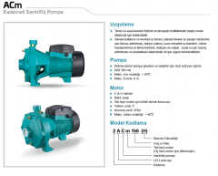 Leo 2AC 75 1hp 380v Çift Kademeli Santrifüj Pompa