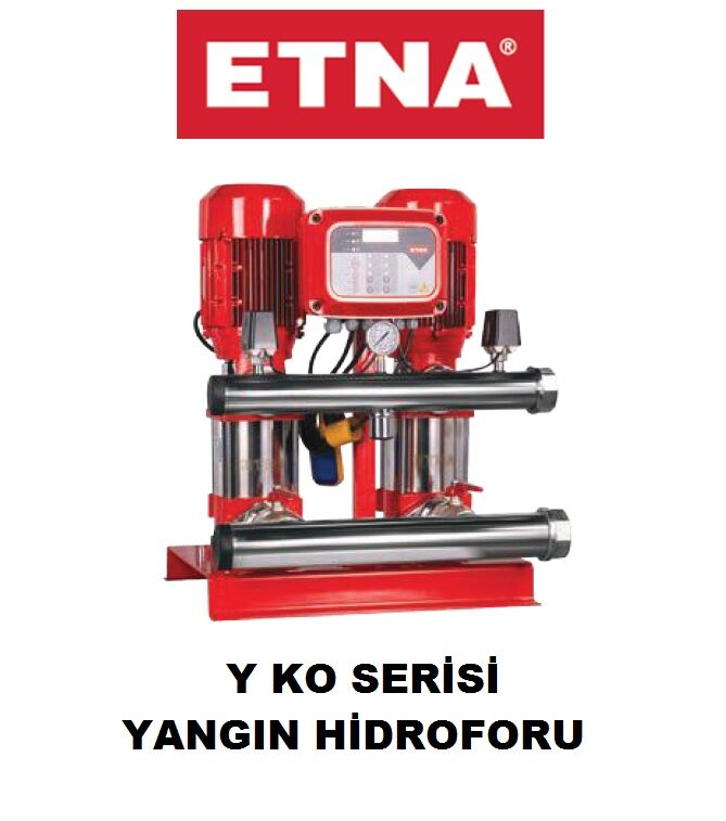 Etna Y2 KO 10/10-40   2x5.5hp 380v İki Pompalı Elektrikli Alarm Kitli Yangın Hİdroforu