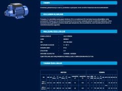 SUMAK SMT5-S 0.5 HP SICAK SU PREFERİKAL POMPA