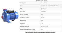 Sumak, SMT150-S, 1.5Hp, 380V, Sıcak Su Santrifüj Pompa
