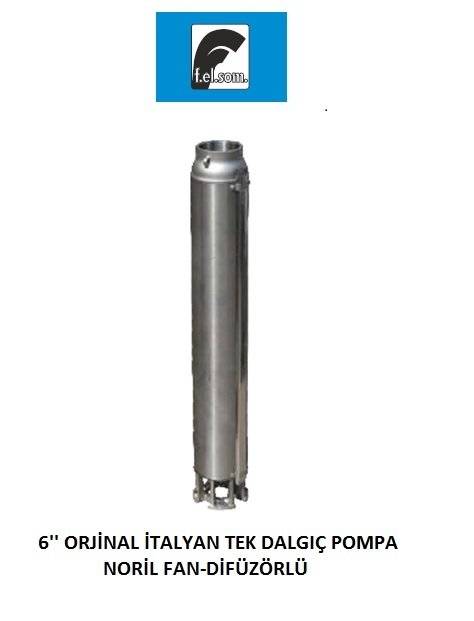 Felsom AP D18   15Hp   6''  Noril Fanlı Difüzörlü Dalgıç Pompa (Tek Pompa-Pompa Kademesi-Motorsuz)