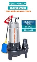MOMENTUM PSP40-15/1.5F- 2HP-220V- PARÇALAYICI BIÇAKLI PASLANMAZ GÖVDELİ FOSEPTİK DALGIÇ POMPA