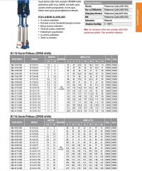 Etna KI 5/6-11  1.5Hp 380V Komple Paslanmaz Çelik Dik Milli Çok Kademeli Kompakt Yapılı İnline Bağlantılı Verimli Santrifüj Pompa - 2900 d/dk (Aisi 304)