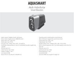 Aqua Strong AQUA SMART45 1hp 220v Frekans Kontrollü Villa Tipi Hidrofor Sessiz