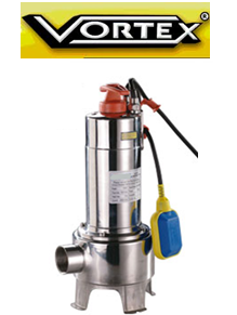 Vortex Tox 15-50 M İnox 1.5hp 220v Paslanmaz Pis Su Foseptik Açık Fanlı Dalgıç Pompa