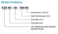 Leo XZS 100-80-125/55 7.5hp 380v Paslanmaz Monoblok Santrifüj Pompa