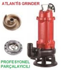 Atlantis Blu GRINDER 16-1.5T  2Hp 380V Profesyonel Tip Parçalayıcılı Foseptik Dalgıç Pompa