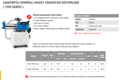Etna YPH 90-50 ES 2.25Hp 220v Paslanmaz Çok Kademeli Paket Hİdrofor