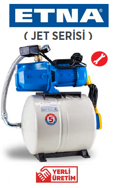 Etna JET 150-50 ES 1.5Hp 220v Döküm Gövdeli Jet Pompalı Paket Hİdrofor
