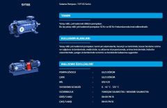 Sumak, SYT65/6, 15Kw, 380V, 1450 d/d, Yatay Milli Kademeli pompalar