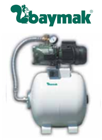 Baymak Jet 82 M 0.8hp 220v 50lt Tanklı Döküm Gövdeli Paket Hidrofor