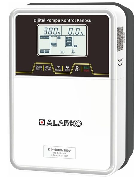 Alarko, 20 Y-3000, MONOFAZE, 0.5Hp - 4Hp, Dalgıç Pompa, Hidrofor, Dijital Kontrol Panosu (Elektronik)