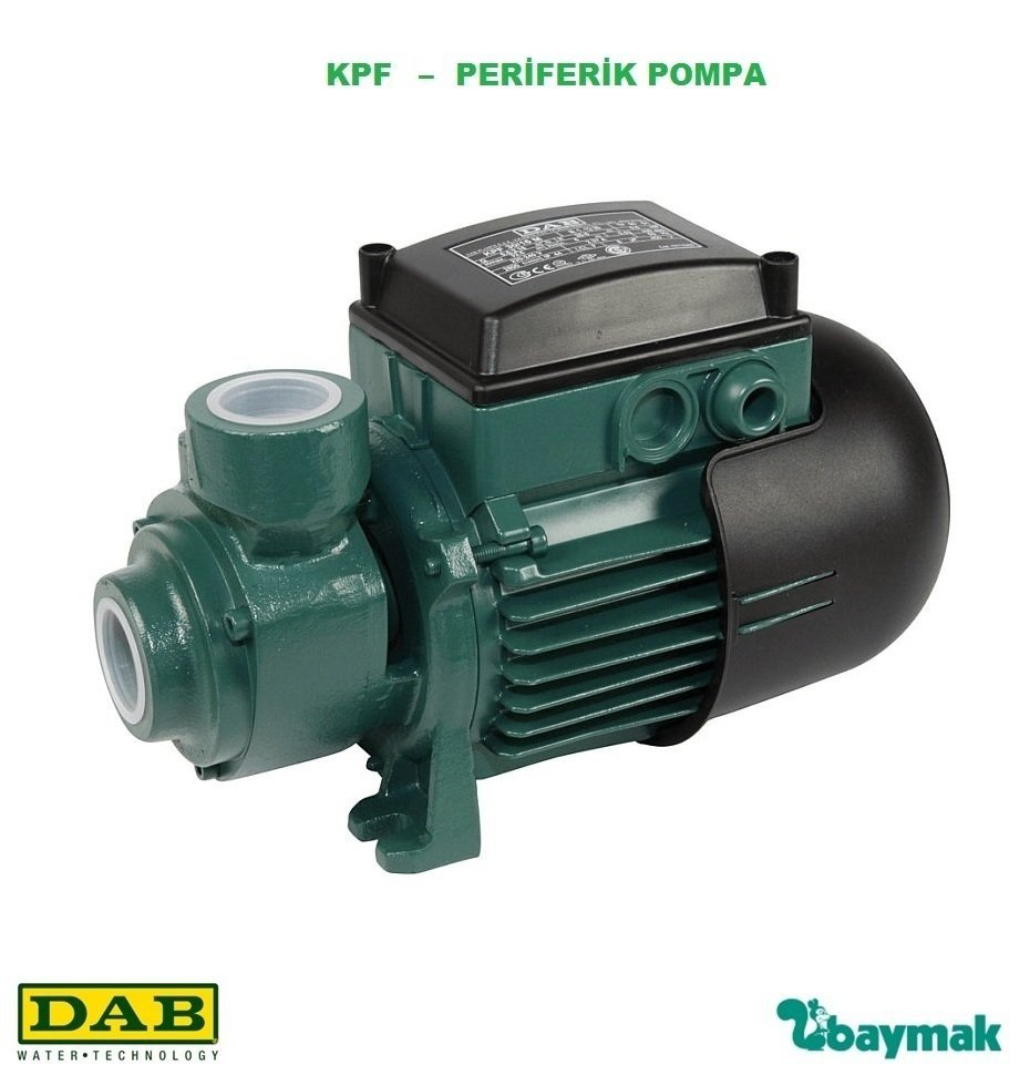 Dab KPF 45/20 M     1kW 220V   Bronz Çarklı Periferik Pompa