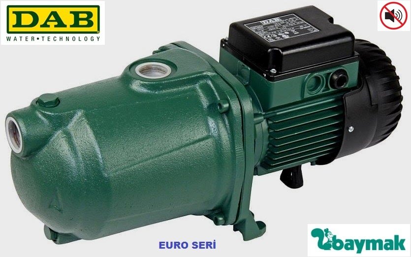 Dab  EURO 30/30 M    0.45kW  220V   Döküm Gövdeli Yatay Çok Kademeli  Çok Sessiz Jet Pompa