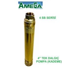 Amega 4 SB 4/08  0.75Hp  4\'\' Noril Fanlı Derin Kuyu Çıplak Tek Dalgıç Pompa (Pompa Kademe)