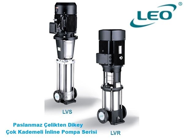 Leo LVS20-8   15Hp  380V  Dikey Milli İnline Paslanmaz Çelik Pompa