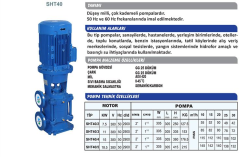 Sumak SHT40/5B 18.5Kw 380v İki Pompalı Düşey Milli Kademeli Hidrofor